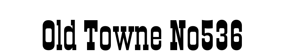 Old Towne No.536 Font Download Free